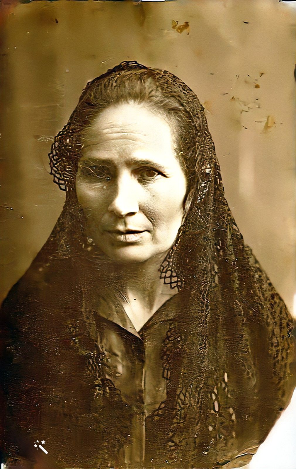 Enhanced || Golda Azimova(1868-1942), cantor`s oldest daughter, Petrovichi, 1900s